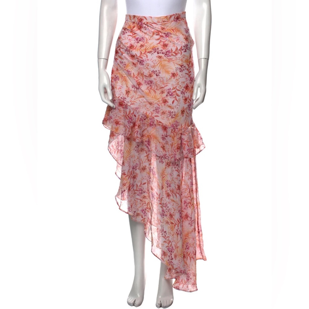 Amur Silk asymmetric skirt